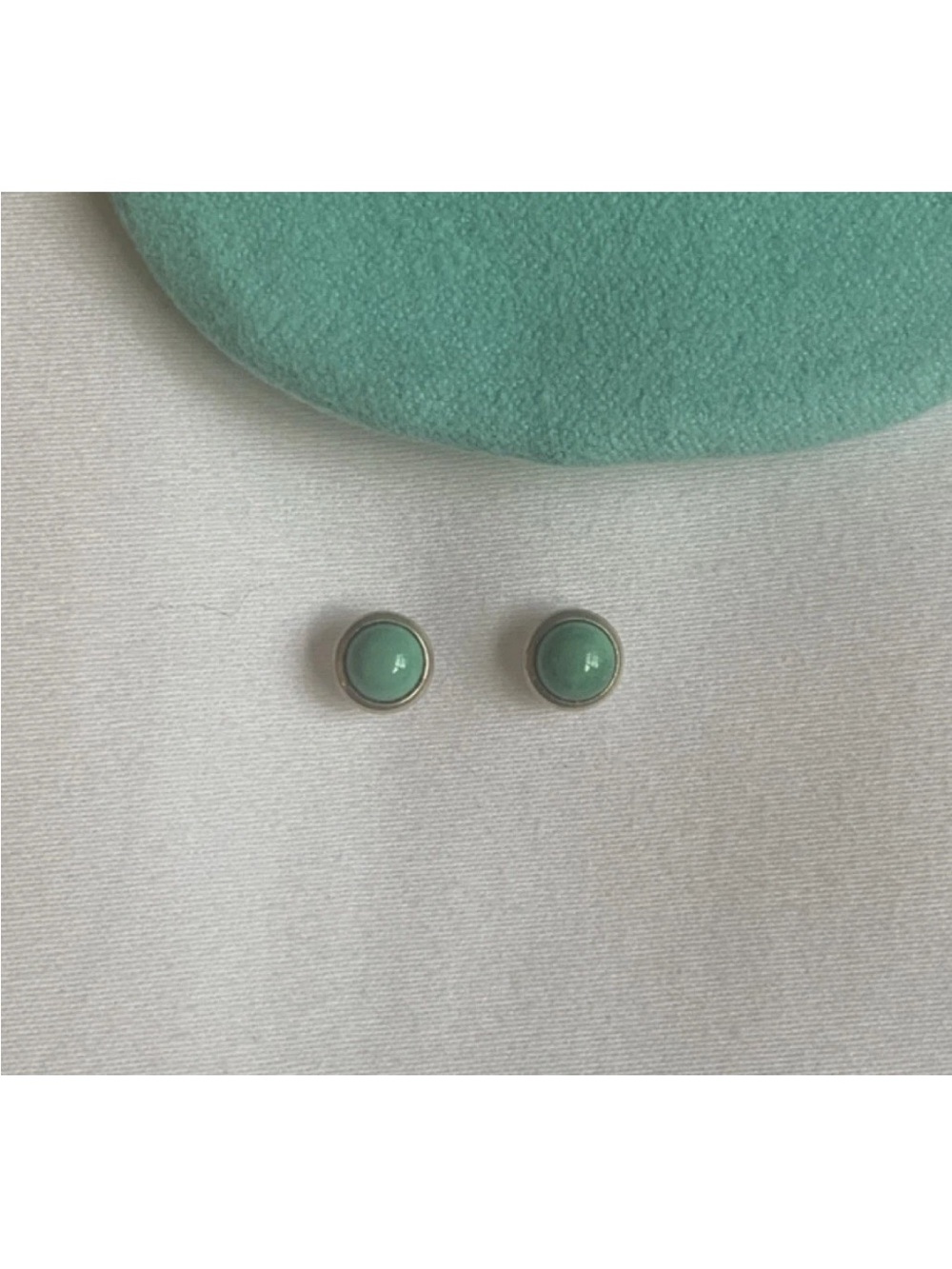 Tiffany & Co. Elsa Peretti Color by the Yard Turquoise Earrings Vintage EUC